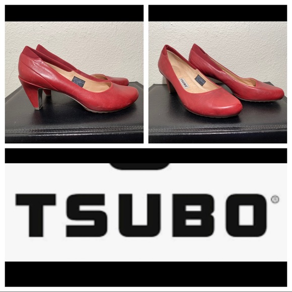 Tsubo Red High Heel Pumps 9.5 - Picture 1 of 5